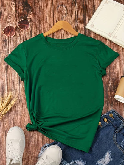 Kvinnors t-shirt med avslappnad passform - mjukt material för vardagsbruk
