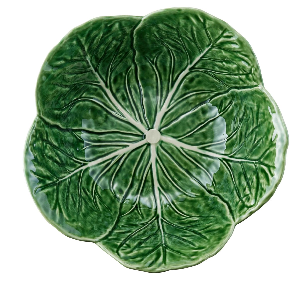 Bordallo Pinheiro Cabbage Salad Bowl Green 29.5cm