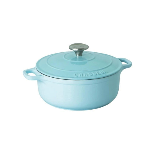 Chasseur Cast Iron Round French Oven Duck Egg Blue 28cm (6.1L)