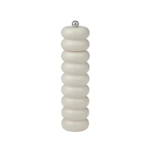 Delphi Wood Salt & Pepper Grinder Ivory 24cm