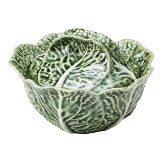 Bordallo Pinheiro Cabbage Condiment Pot