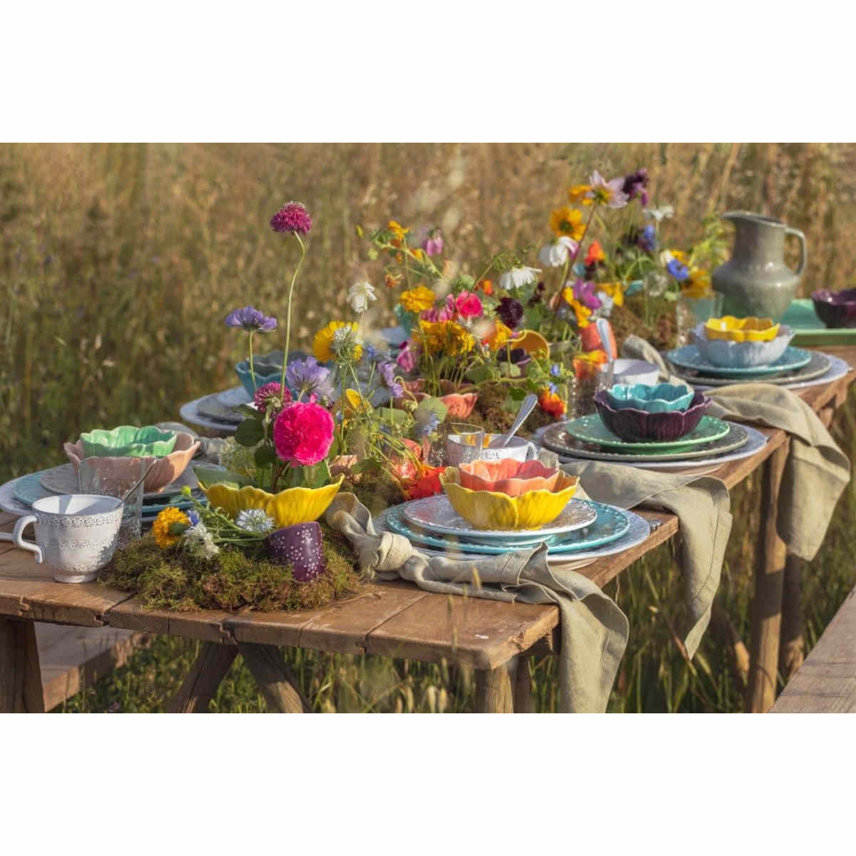 Bordallo Pinheiro Flora Bowl Yellow 12.5cm