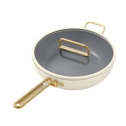 GreenPan™ Stanley Tucci™ Ceramic Nonstick Frypan with Lid White 30cm