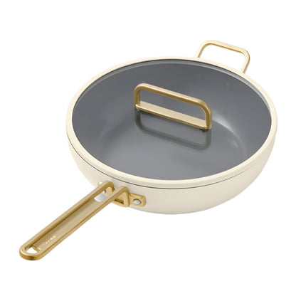 GreenPan™ Stanley Tucci™ Ceramic Nonstick Frypan with Lid White 33cm (6.15L)