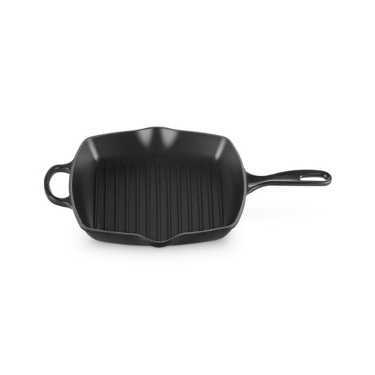 Le Creuset Signature Cast Iron Square Grillit Satin Black 26cm