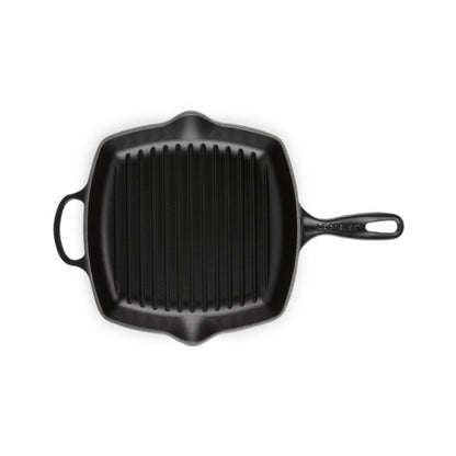 Le Creuset Signature Cast Iron Square Grillit Satin Black 26cm