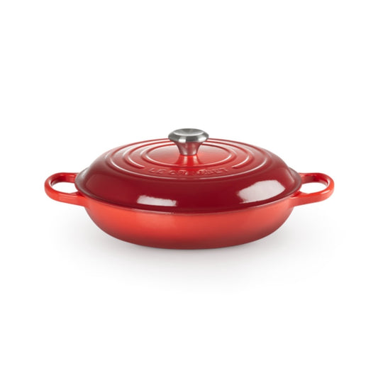 Le Creuset Signature Shallow Casserole Cerise 30cm (3.5L)