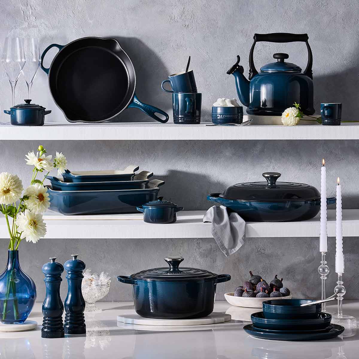 Le Creuset Signature Round Skillet Nuit 26cm