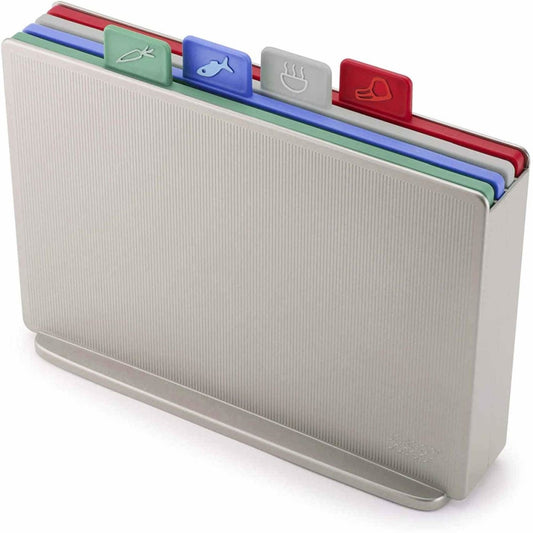 ****Joseph Joseph Index Boards Silver Set of 4