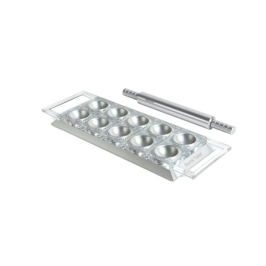 Marcato Ravioli Tablet w/Rolling Pin - Silver